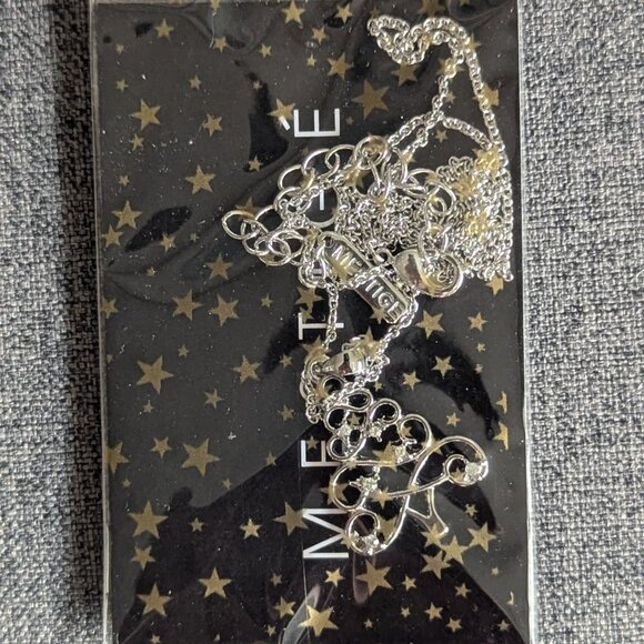 MESTIGE  Silver Plated Christmas Tree Necklace NEW - Picture 1 of 2
